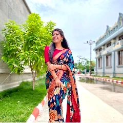 Exquisite Pichwai Kalamkari Silk Saree with Viscose Border