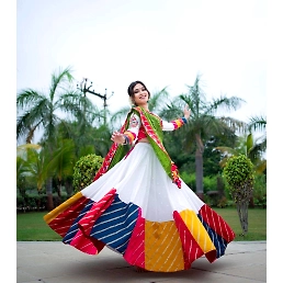 Stunning Reyon Lehenga with Mirror Work, 4 Meter Flair
