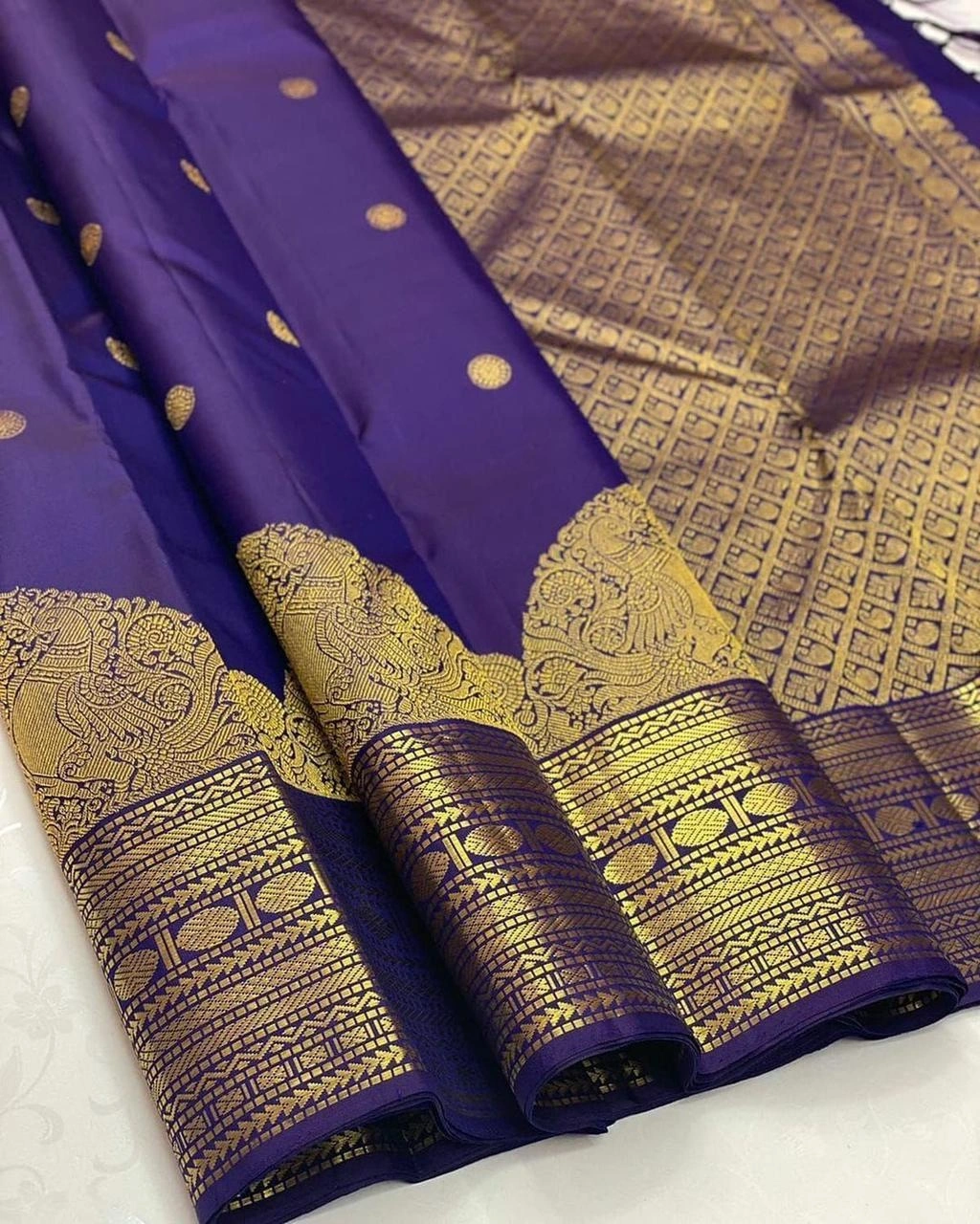 Organic Banarasi Sarees - Enchantingly Breathable for Weddings-Blue-2