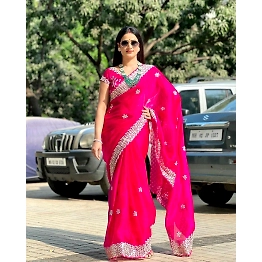 YNF Pure Soft Zimmy Choo Silk Saree with Stunning Sequin Work