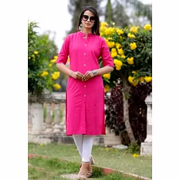 Cotton Mermaid Dress with 9 Wooden Button, 20 Colors, Sizes S-XXXXL