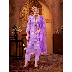 Stunning Embroidered Top with Micro Cotton Inar and Matching Dupatta