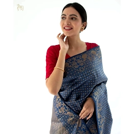 YNF Banarasi Soft Silk Saree: Elegant and Lightweight, Perfect for Every Occasion