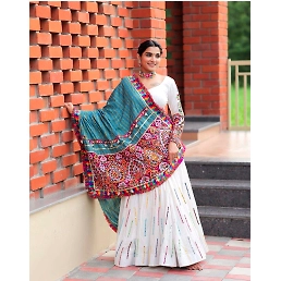 Real Mirror Work Lehenga Choli Set for Navratri