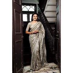 Pure Silk Embroidered Blouse: Exquisite Cutwork Design, Stunningly Stitched