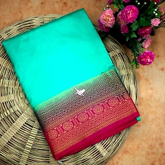 Golden Jari Mysore Crape Silk Saree