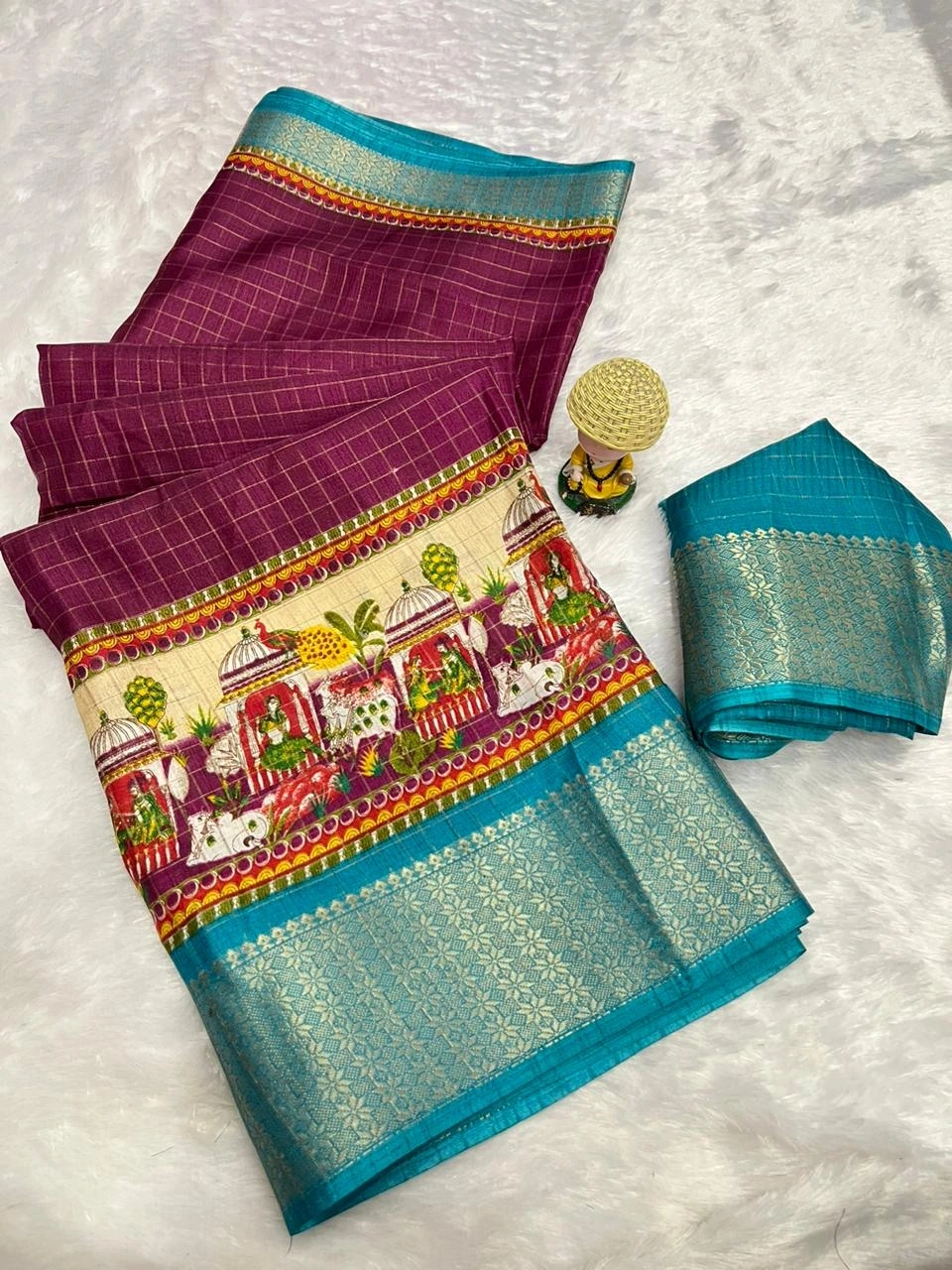 Beautifully Designed Super Dola Silk Saree with Jacquard Border-RKC-34-Maroon