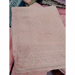 Tone-to-Tone Swarovski Saree with Running Blouse