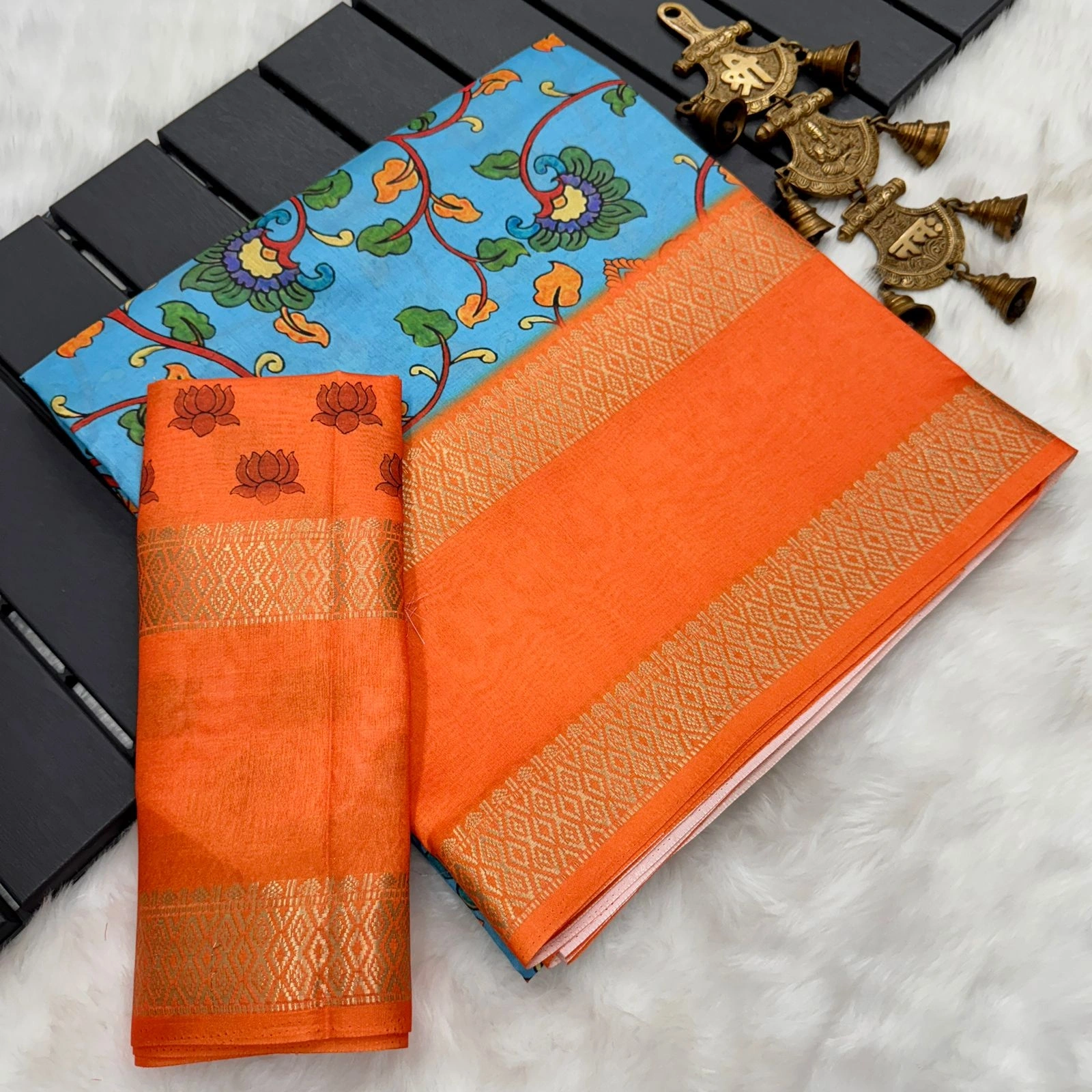 Luxurious Dolasilk Sarees: Lightweight, Smooth, and Exquisitely Detailed-MKD-92-SkyBlue