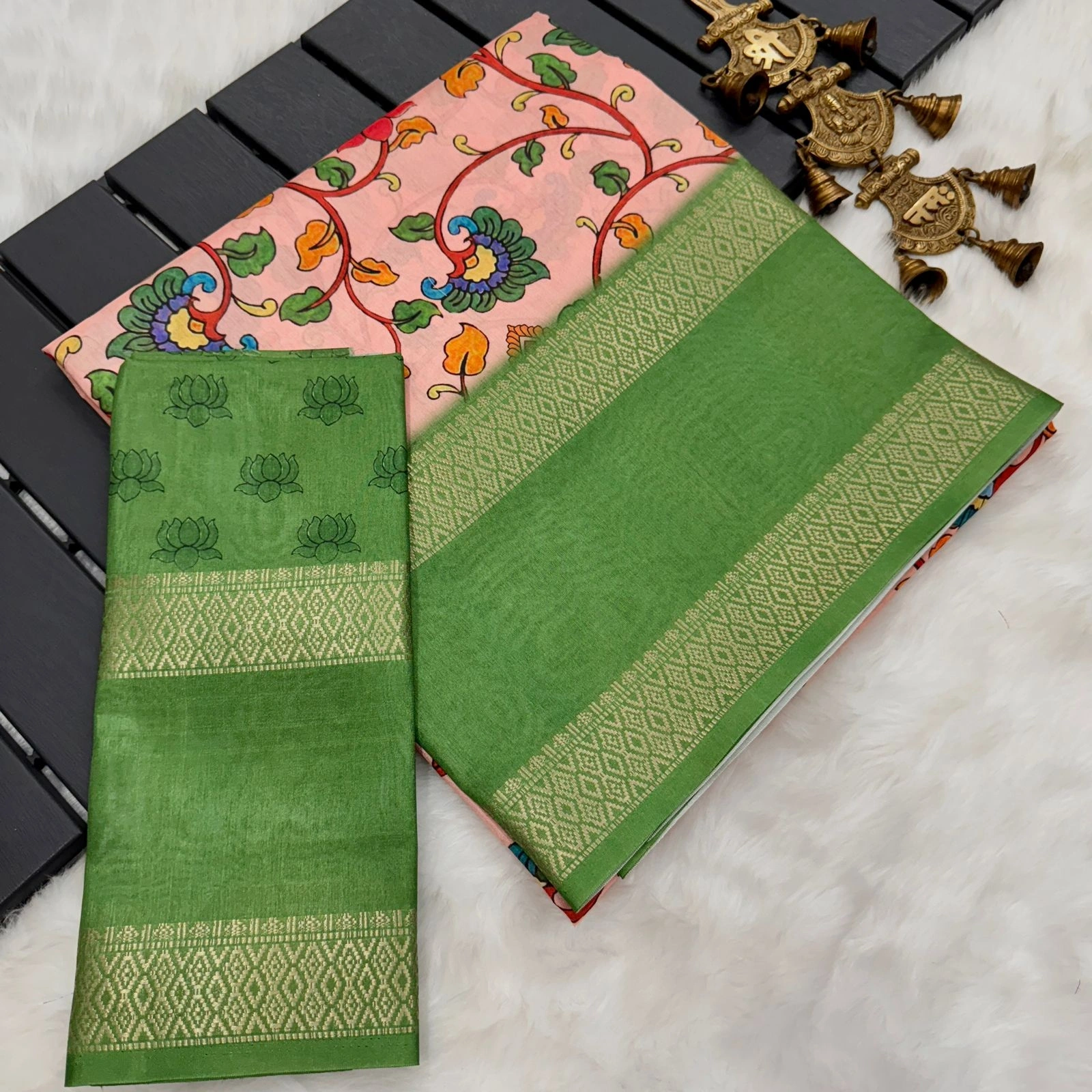 Luxurious Dolasilk Sarees: Lightweight, Smooth, and Exquisitely Detailed-MKD-92-Peach