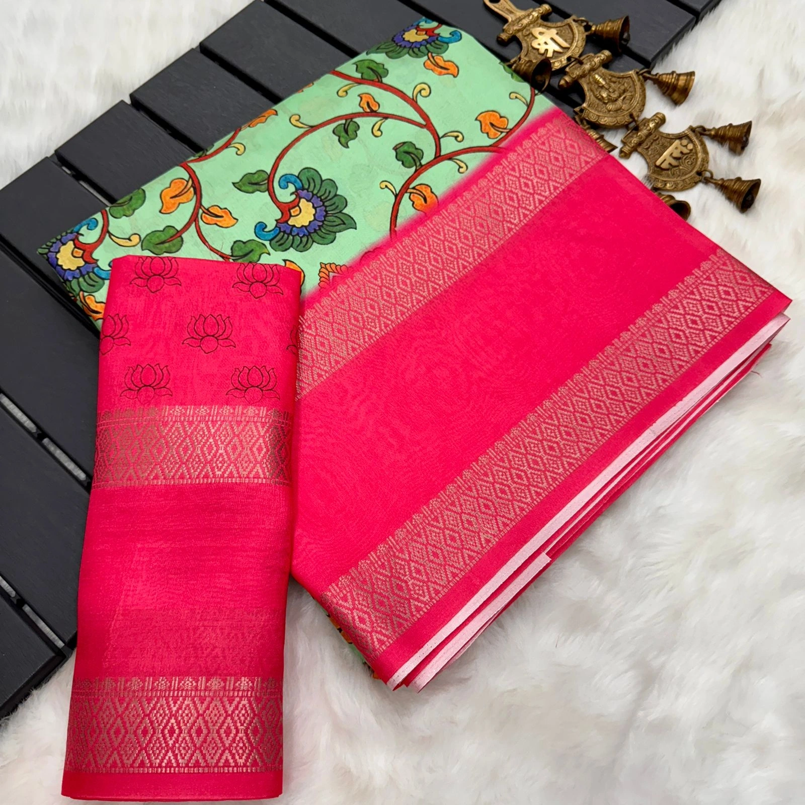 Luxurious Dolasilk Sarees: Lightweight, Smooth, and Exquisitely Detailed-MKD-92-Green