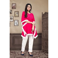 Designer Printed Rayon Poncho Kaftan: Stylish and Comfortable Fashion Essential