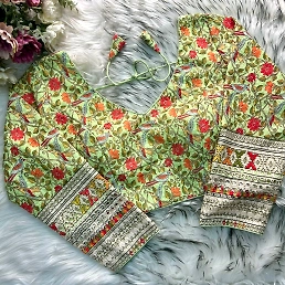 Stunning Plus Size Chikankari Cotton Top with Beautiful Sleeve Design