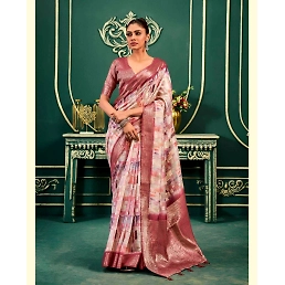 Model Cotton Saree: Digital Print, Rich Weaving Pallu &amp; Border