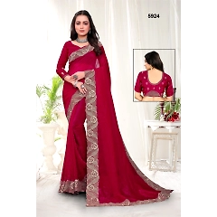 Crazy Blooming Saree with Full Zari Border