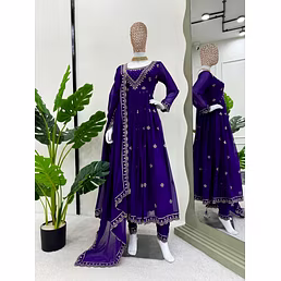 Gorgeous Faux Gorgette Dress Set with Sequin Detailing - Limited Stock!