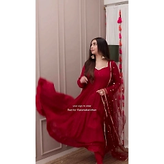 Exquisite 3-Piece Ensemble: Micro Inner, Crochet Work, Butterfly Net Dupatta