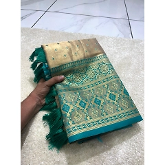 Pure Zari Woven Sarees: Soft Tissue Elegance with Rich Colors