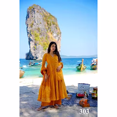 PURE MASLIN Digital Print Dress: Sizes XS-6XL