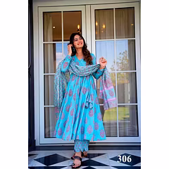 PURE MASLIN Digital Print Dress: Sizes XS-6XL