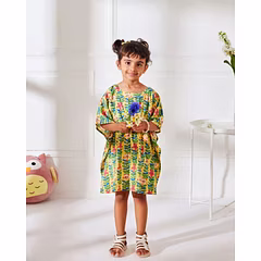 Heavy Printed Kaftan & Doti Combo for Kids - Fully Stitched