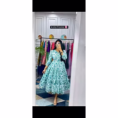 Stylish Kota Frock with Attractive Print and Full Lining - Sizes S-XXXL