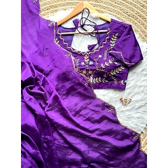 Rich Chionon Soft Fabric Handwork Blouse - Elegant and Lightweight!