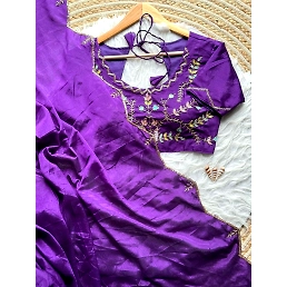 Rich Chionon Soft Fabric Handwork Blouse - Elegant and Lightweight!
