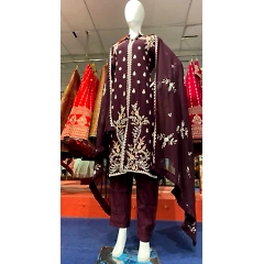 Georgette Work-Dori Dupatta: Ready-to-Wear Designer Fabric