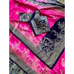 Richly Woven Viscose Silk Saree with Zari Work