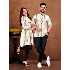 Love and Comfort in One: Couple's Festival Kurta Combo