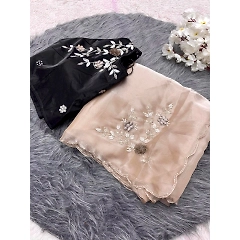 Jimmy Choo Satin Blouse: Exquisite Khatli Handwork and Arco Bodar Design