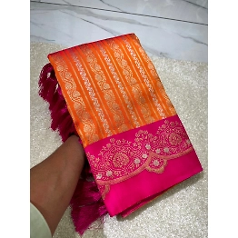 YNF Zari-woven Soft Silk Saree with Unstitched Blouse
