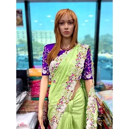 YNF Premium Soft Silk Saree with Heavy Embroidery Work