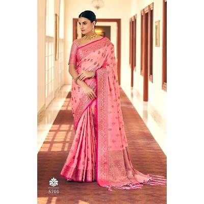 YNF Zari Weave Silk Saree with Rich Pallu & Tassels