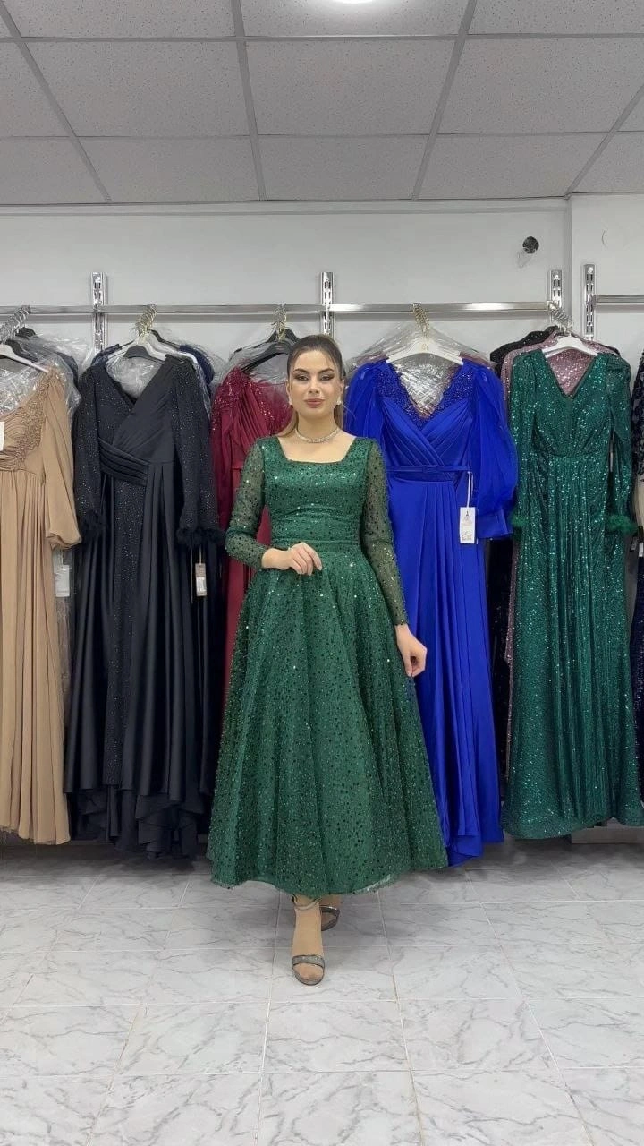 Exclusive Master Series Gown: Stunning Design, Premium Quality-Green-XXXL-1