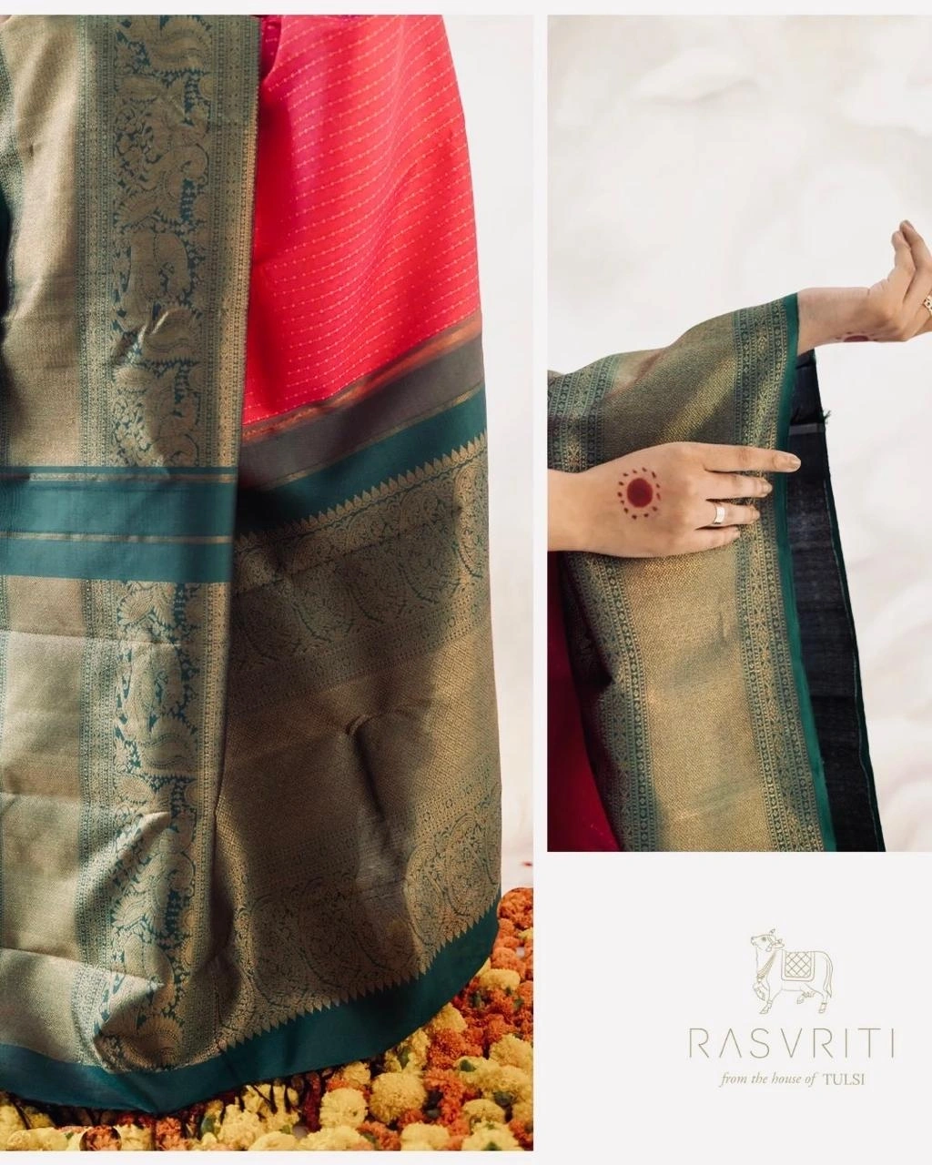 Soft Banarasi Silk Saree: Elegant and Lightweight-Red-5