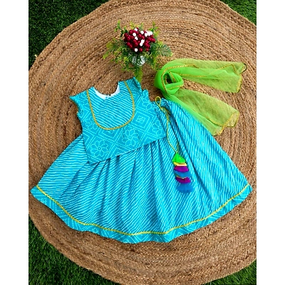YNF Rajasthani Style Lehenga Choli - Vibrant, Fully Stitched, Perfect for Kids!