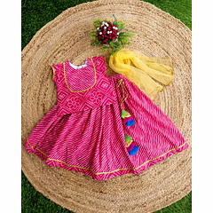 Rajasthani Style Lehenga Choli - Vibrant, Fully Stitched, Perfect for Kids!