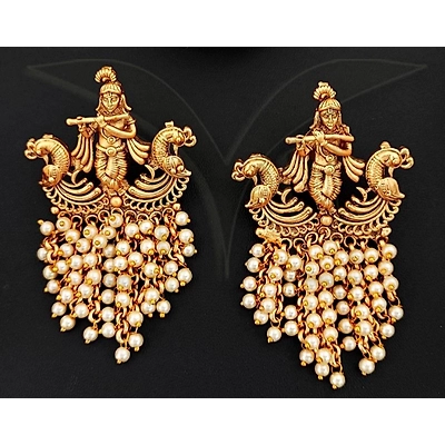 Imitation Temple Earring-1
