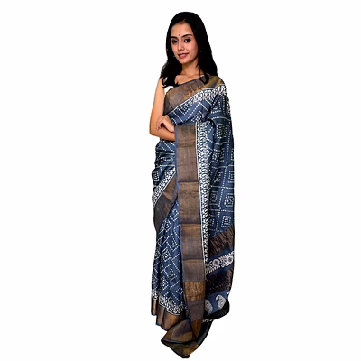 authentic pure tussar saree