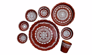 Designer Terracotta Dinner Set