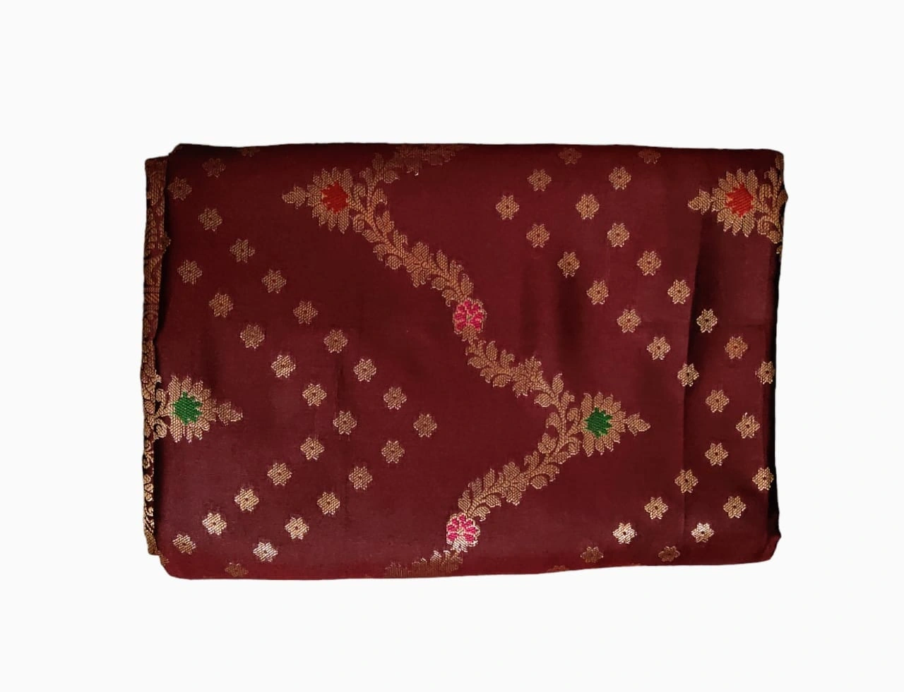 Mroon Varanasi Silk Saree-3