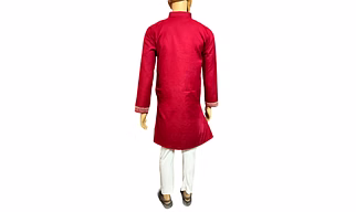 Exclusive Hand- Painted Khadi Cotton Kurta for Men