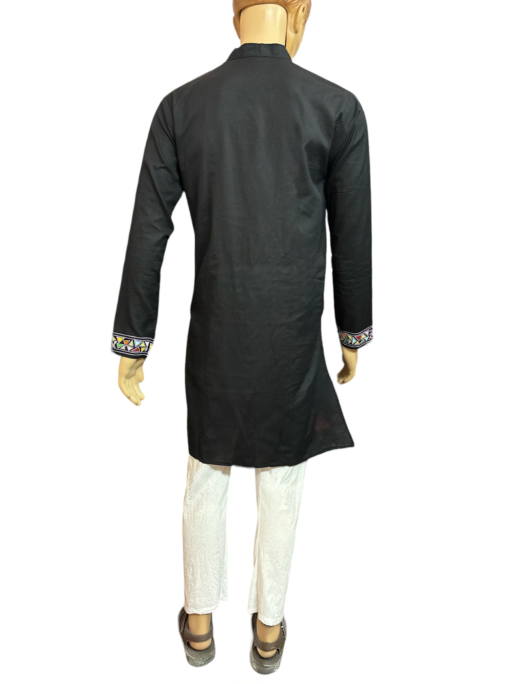 AUTHENTIC HAND PAINTED PURE COTTON KURTA-S-4