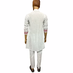 Elegant Handcrafted Cotton Kurta for Festive Occasions