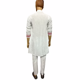 Elegant Handcrafted Cotton Kurta for Festive Occasions