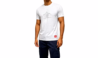 RAW CRAFT White Graphic T-Shirt | Naruto Hand Sign Front Design | Naruto Characters Back Design
