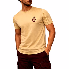 RAW CRAFT Marvel Wolverine Beige Casual Graphic T-Shirt