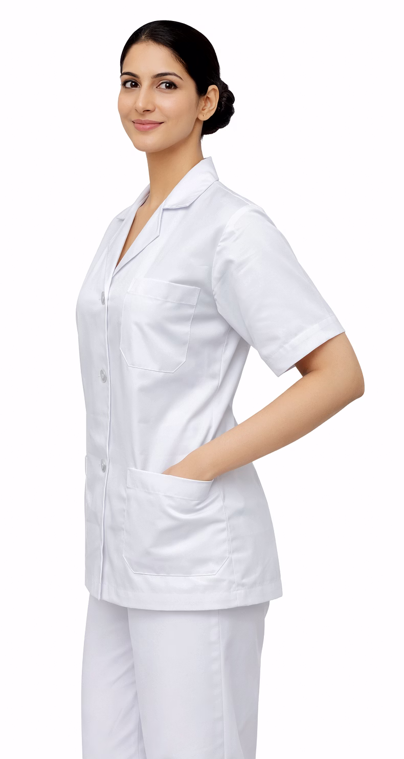 RAW CRAFT's Nursing/ Lab Apron for Women | Pure Cotton image 2